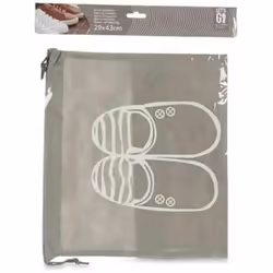 Porte-Chaussures Gris PVC 29 x 43 cm Tissu (12 Unités)