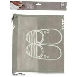 Porte-Chaussures Gris PVC 29 x 43 cm Tissu (12 Unités)
