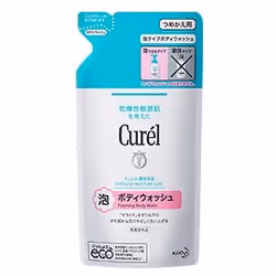Curel 4901301289384, Mousse de bain, Enfants et adultes, 380 ml, Defending, Hydratant, Recharge, Japon