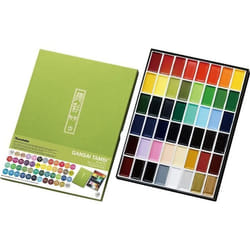 Aquarelle - Kuretake - Gansai - 48 godets - Couleurs variées - Idéale pour esquisses