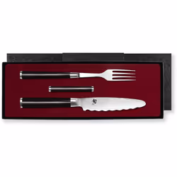 kai Shun Classic, Jeu de couteaux/coutellerie, Acier, Bois, Noir, Noir, Noir