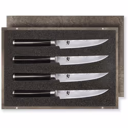 kai DMS-400, Jeu de couteaux/coutellerie, Acier, Bois, Acier inoxydable, Noir, Japon