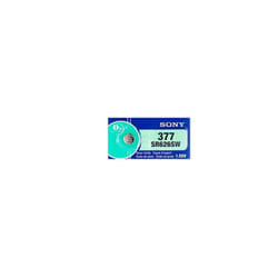 Boite de 10 piles bouton 377 SR626SW 1,55V Sony
