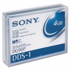 Sony Data Cart DG90 2GB 91m DDS1 1pk, Bande de données vierge, 4 Go, 1520 kA/m, 15 - 55 °C, 5 - 32 °C, 4 mm