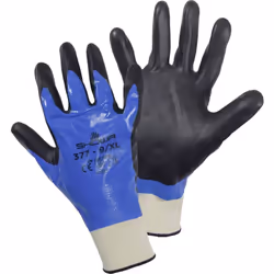 Informations techniques Classe de protection : CAT II Couleur : bleu, noir Matériau (Dos du gant) : Polyester, Nylon, Nitrile ...