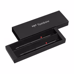 Tombow PLZ-211-1, Stylo à bille, Porte-mine, Noir, Gris, Rouge, Rond, Noir, 0,7 mm