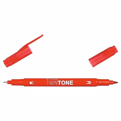 Tombow TwinTone, 1 pièce(s), Rouge, Rouge, 0,8 mm