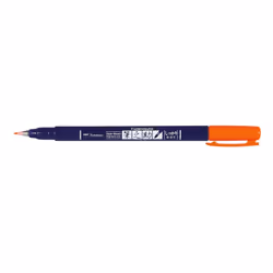 Tombow Fudenosuke, Orange, Bleu, Orange, Rond, Encre à base d'eau, Pointe du marqueur, 1 pièce(s)