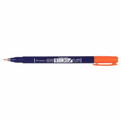 Tombow Fudenosuke, Rouge, Bleu, Rouge, Rond, Encre à base d'eau, Pointe du marqueur, 1 pièce(s)
