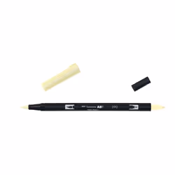 Tombow ABT-090, Fin, 1 couleurs, Citron (couleur), Marqueur et feutres à pointe pinceau, 0,3 mm, 3 mm