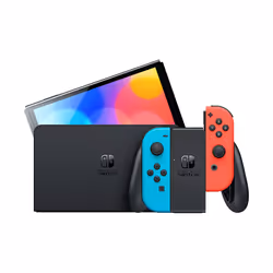 Nintendo Switch OLED console de jeux portables 17,8 cm (7") 64Go Écran tactile Wifi Bleu, Rouge