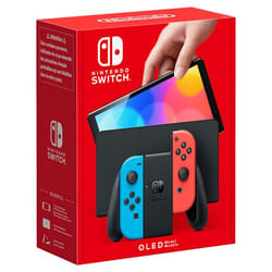 Nintendo Switch OLED console de jeux portables 17,8 cm (7") 64Go Écran tactile Wifi Bleu, Rouge