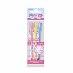 FEATHER Safety Razor Piany PI-L, Multicolore, Joues, Front, 0,15 mm, 3,4 cm, 3 pièce(s)