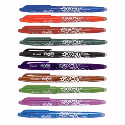 Lot de 10 stylos FriXion Ball pointe moyenne 0.7mm assortiment Pilot