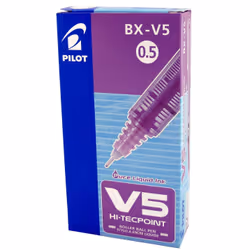 Pilot Hi-Tecpoint V5 Stylo à bille Violet 12 pièce(s)