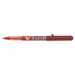 Pilot V-Ball, Stylo à bille, Rouge, Rouge, 0,5 mm, 0,3 mm, Fin