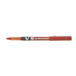 Pilot Hi-Tecpoint V5, Stylo à bille, Rouge, Rouge, Fin, Ambidextre