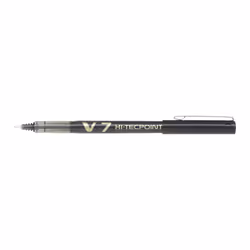 Pilot Hi-Tecpoint V7, Stylo à bille, Noir, Noir, Moyen, Ambidextre