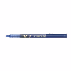 Pilot Hi-Tecpoint V7, Stylo à bille, Bleu, Bleu, Moyen, Ambidextre