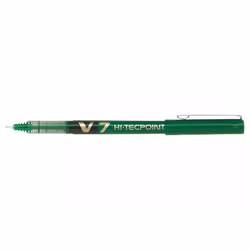 Pilot Hi-Tecpoint V7, Stylo à bille, Vert, Vert, 0,7 mm, 0,4 mm, Moyen