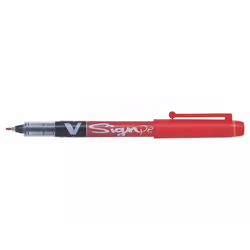 Pilot V-Sign, Stylo à bille, Rouge, Rouge, 0,6 mm, 0,6 mm, Moyen