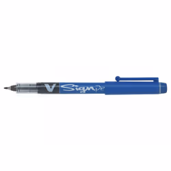 Pilot V-Sign, Stylo à bille, Bleu, Bleu, 0,6 mm, 0,6 mm, Moyen