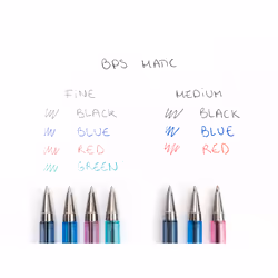 Pilot BP-S Matic Noir Stylo à bille rétractable avec clip Moyen 12 pièce(s)