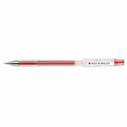 Pilot G-Tec -C4, Rouge, Rouge, 0,4 mm, 0,2 mm