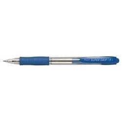 Pilot Supergrip Neon XS, blue Bleu Stylo à bille rétractable avec clip Fin
