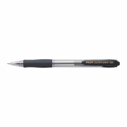 Pilot Super Grip Medium, Clip, Stylo à bille rétractable avec clip, Noir, 1 pièce(s), Moyen
