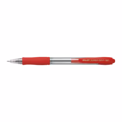 Pilot Super Grip Medium, Clip, Stylo à bille rétractable avec clip, Rouge, 1 pièce(s), Moyen