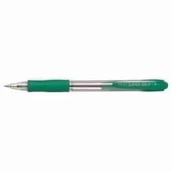 Pilot Supergrip Neon XS, green, Clip, Stylo à bille rétractable avec clip, Rechargeable, Vert