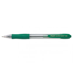Pilot Super Grip Medium Vert Stylo à bille rétractable avec clip Moyen 1 pièce(s)