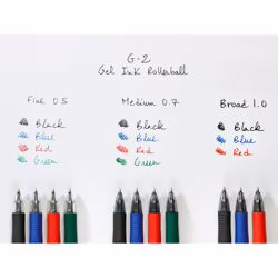 Pilot BL-G2-5 Stylos à encre gel avec bouchon Fin Rouge