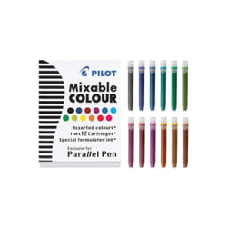 Pilot Parallel Pen Noir, Bleu, Marron, Vert, Vert clair, Marine, Orange, Rose, Violet, Rouge, Turquoise, Jaune 12 pièce(s)