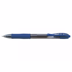 Pilot G-2, Stylo à bille retractable avec clip, Bleu, Bleu, 1 mm, 0,38 mm, Moyen