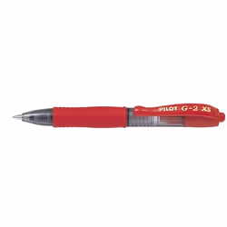 Pilot BL-G2-7-XS, Rouge, Rouge, Transparent, 0,4 mm
