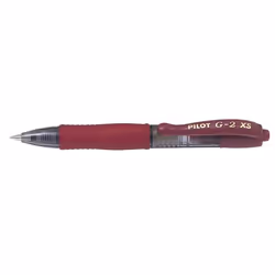 Pilot BL-G2-7-XS, Rouge, Rouge, Transparent, 0,4 mm