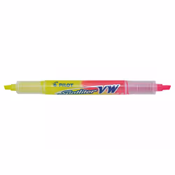 Pilot Spotliter VW, Moyen, 2 couleurs, Rose, Jaune, Pointe du marqueur, Multicolore, Rond