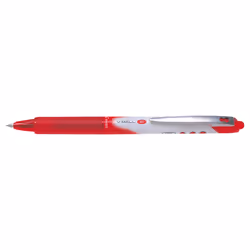 Pilot V-Ball RT 05, Stylo à bille retractable avec clip, Rouge, Blanc, Rouge, 0,5 mm, 0,25 mm, Fin