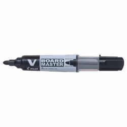 Pilot V-Board, Noir, Noir, Gris, 1 couleurs, Bold, Pointe ogive, Rond