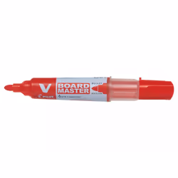 Pilot V-Board, Rouge, Gris, Rouge, 1 couleurs, Bold, Pointe ogive, Rond