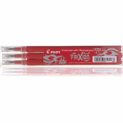 Pilot FriXion Ball, Rouge, Moyen, Rouge, Transparent, 0,35 mm, Style à bille, CE