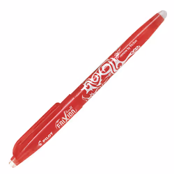 Pilot FriXion Ball, Stylos à encre gel avec bouchon, Rouge, Rouge, Fin, Rond, 0,5 mm