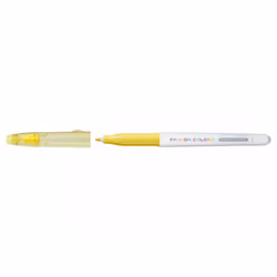 Pilot FriXion, Moyen, Jaune, Pointe ogive, 2,5 mm, 0,63 mm, Blanc, Jaune