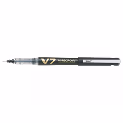 Pilot Hi-Tecpoint V7, Stylo à bille, Noir, Noir, 0,7 mm, 0,4 mm, Moyen