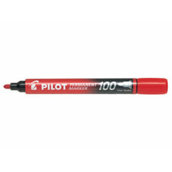 Pilot SCA-100-R marqueur indélébile Pointe ogive Rouge