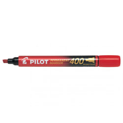 Pilot 400 marqueur indélébile Pointe en forme de chiffre Rouge