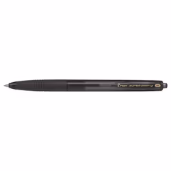 Pilot Super Grip G, Clip, Stylo à bille rétractable avec clip, Rechargeable, Noir, Moyen
