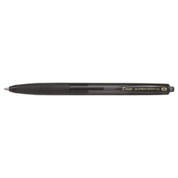 Pilot Super Grip G Noir Stylo à bille rétractable avec clip Moyen
